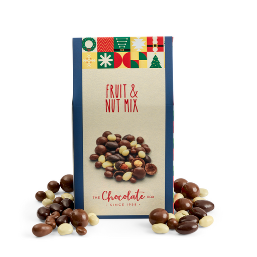 Christmas Chocolate Fruit and Nut Mix Box 250g