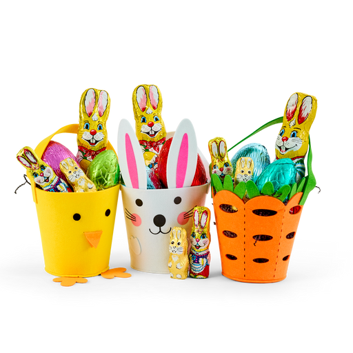 Bunny & Eggs Easter Felt Basket (Large)