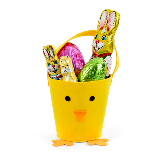 Bunny & Eggs Easter Felt Basket (Large)
