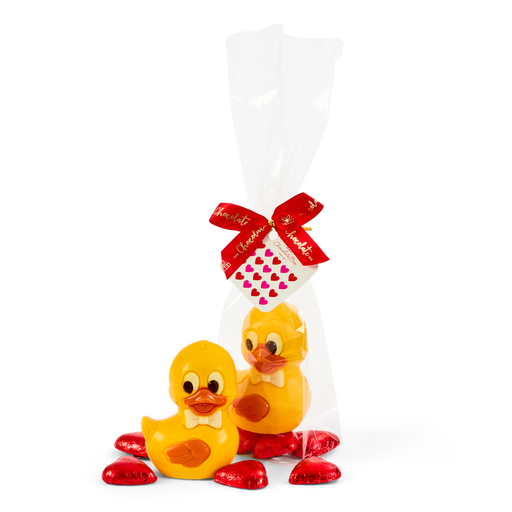 Yellow Swimming Duck with Hearts 80g