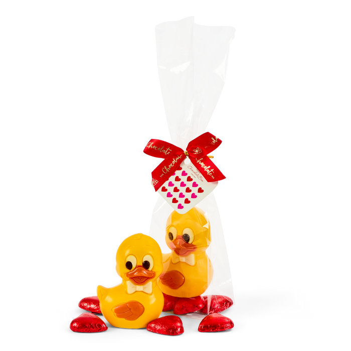 Yellow Swimming Duck with Hearts 80g
