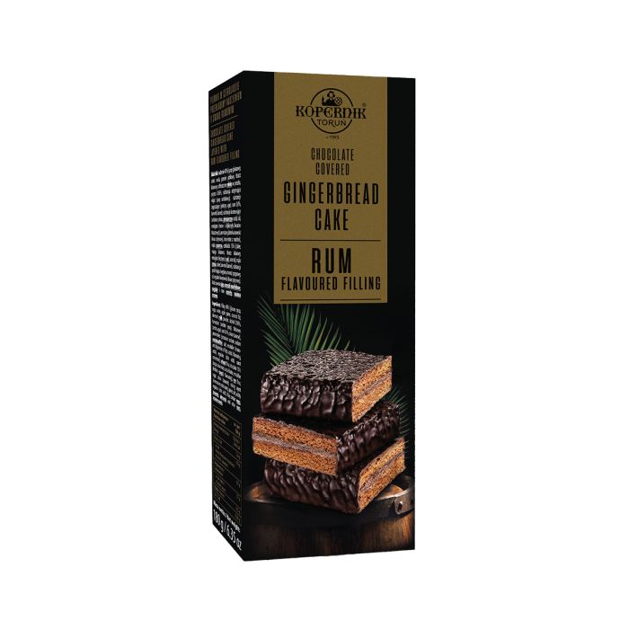 Chocolate Coated Gingerbread Cake with Rum 180g