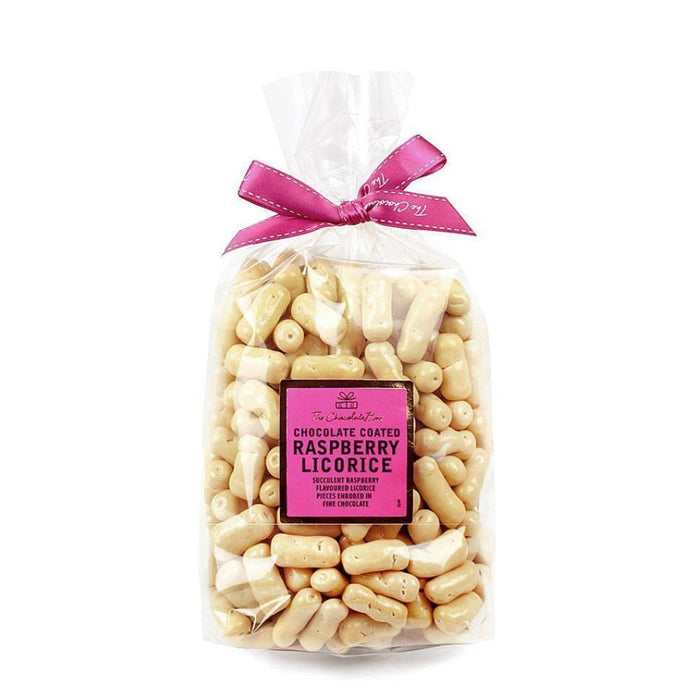 White Chocolate Raspberry Licorice Logs 1kg