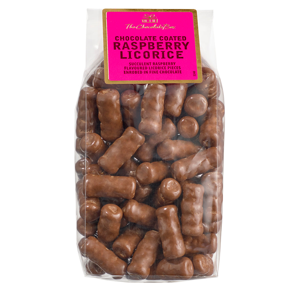 Raspberry Licorice Logs (Milk Chocolate) — Chocolate Box