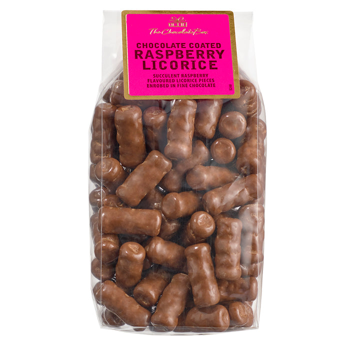 Raspberry Licorice Logs (Milk Chocolate)