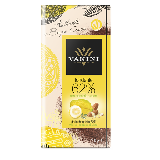 Vanini Block Dark Almond Citron 100g