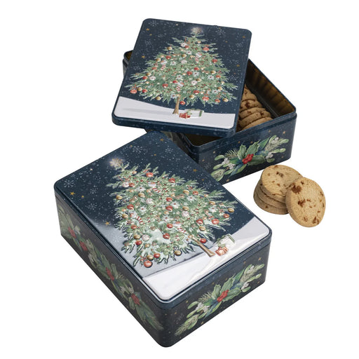 Xmas Tree Salted Caramel Biscuits Tin 400g