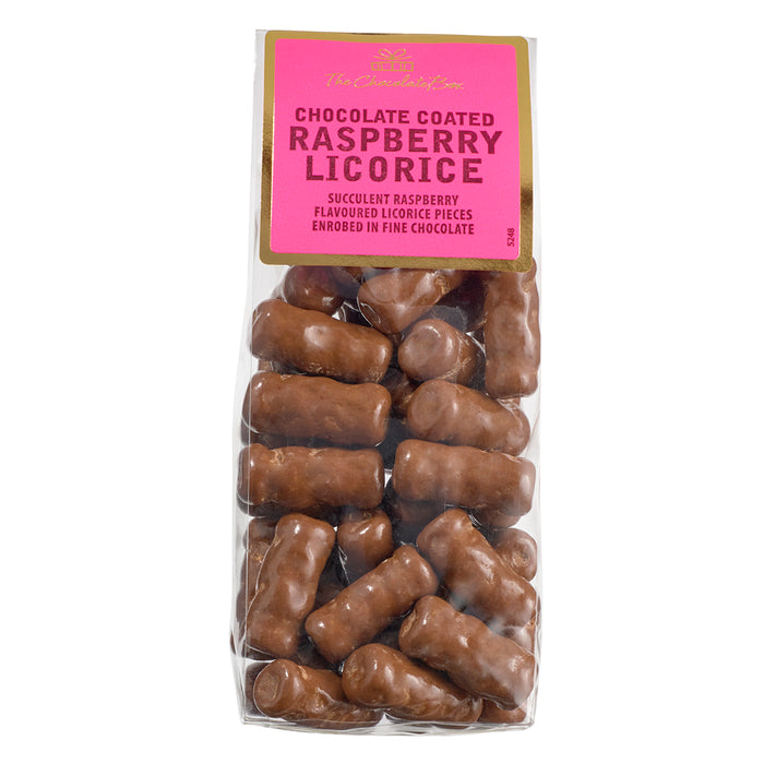 Raspberry Licorice Logs (Milk Chocolate)