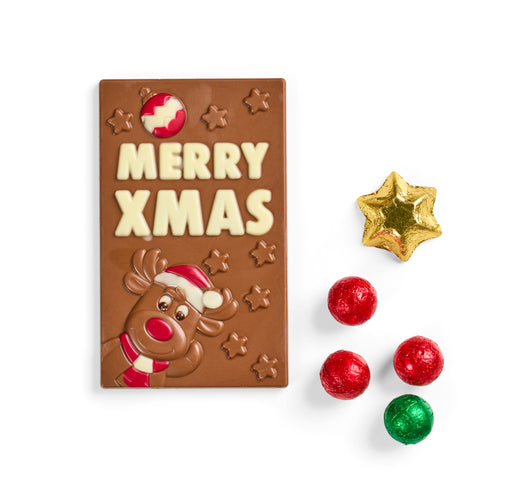 Merry Christmas Milk Chocolate Block