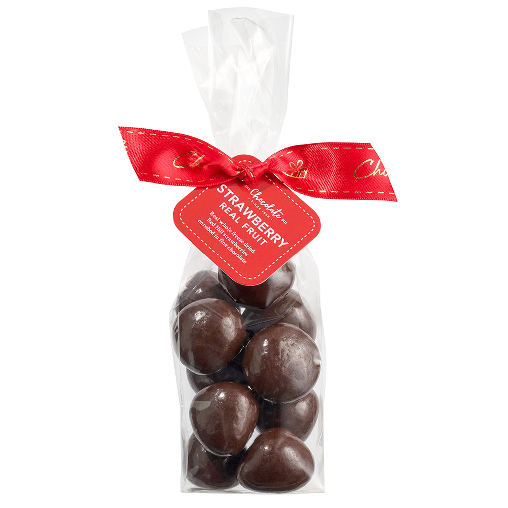 Freeze Dried Strawberries Dark — Chocolate Box