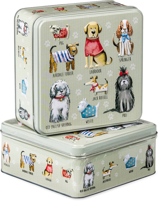 Dogs in Jumpers Embossed Tin 160g