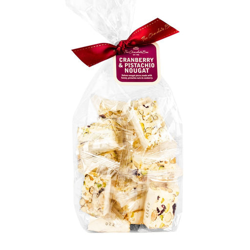 cranberry pistachio nougat pieces 