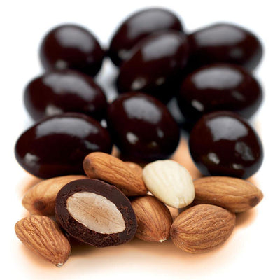 Scorched Almonds, Dark Chocolate 1kg Bag