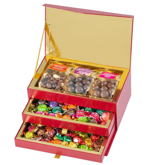 Keepsake Black 3-Layer "Jewellery Box" Chocolate Hamper