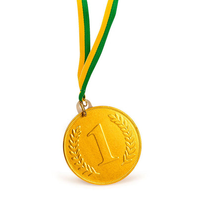 "No. 1" Milk Chocolate Medal with Ribbon