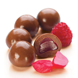 Raspberries, Milk Chocolate 1kg Bag