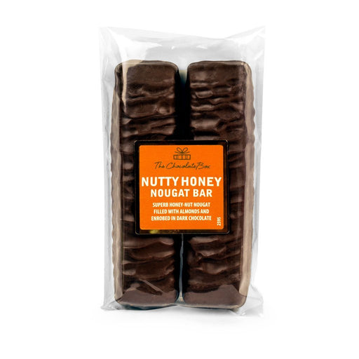 Dark chocolate nutty nougat bar twin pack