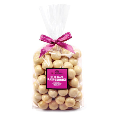 Raspberries, White Chocolate 1kg Bag